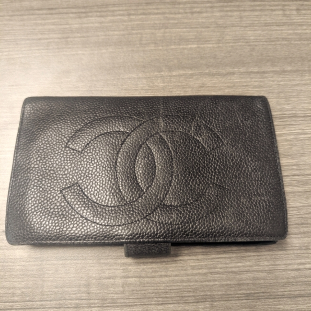 Chanel Black Leather Wallet
